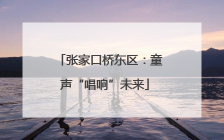 张家口桥东区：童声“唱响”未来