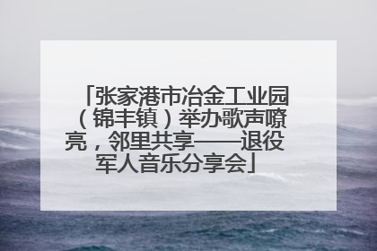 张家港市冶金工业园（锦丰镇）举办歌声嘹亮，邻里共享——退役军人音乐分享会