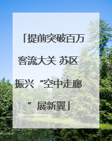 提前突破百万客流大关 苏区振兴“空中走廊”展新翼