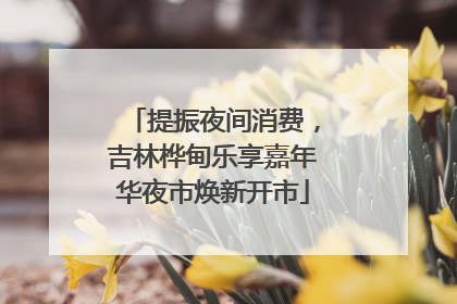提振夜间消费，吉林桦甸乐享嘉年华夜市焕新开市
