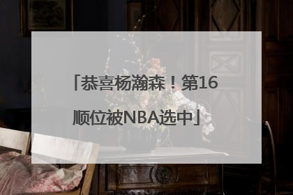 恭喜杨瀚森！第16顺位被NBA选中
