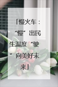 慢火车：“慢”出民生温度“驶”向美好未来