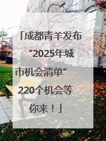 成都青羊发布“2025年城市机会清单” 220个机会等你来！