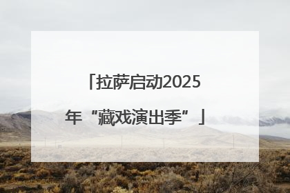 拉萨启动2025年“藏戏演出季”