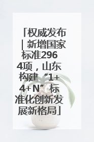 权威发布｜新增国家标准2964项，山东构建“1+4+N”标准化创新发展新格局