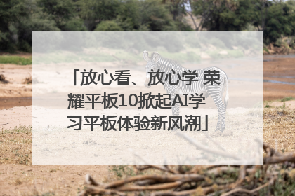 放心看、放心学 荣耀平板10掀起AI学习平板体验新风潮