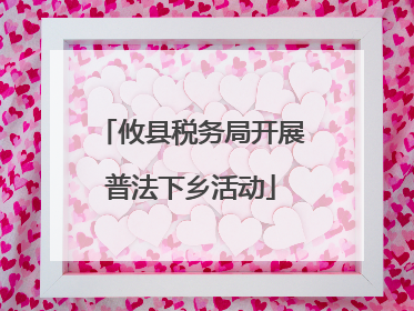 攸县税务局开展普法下乡活动