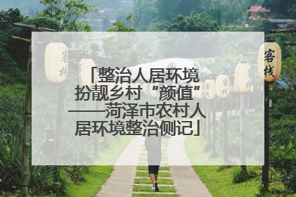 整治人居环境 扮靓乡村“颜值”——菏泽市农村人居环境整治侧记