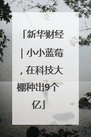 新华财经｜小小蓝莓，在科技大棚种出9个亿