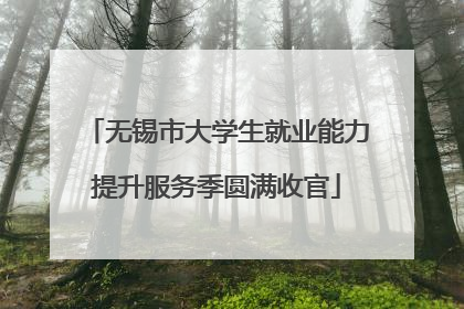 无锡市大学生就业能力提升服务季圆满收官