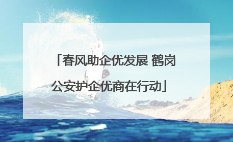春风助企优发展 鹤岗公安护企优商在行动