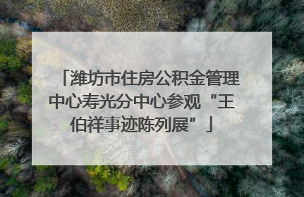 潍坊市住房公积金管理中心寿光分中心参观“王伯祥事迹陈列展”