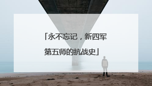 永不忘记，新四军第五师的抗战史