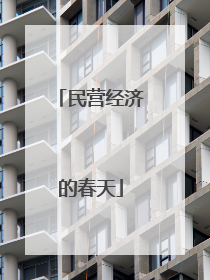民营经济的春天