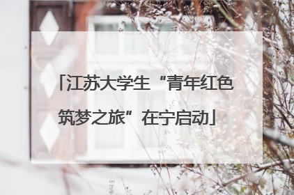 江苏大学生“青年红色筑梦之旅”在宁启动
