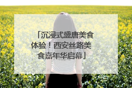 沉浸式盛唐美食体验！西安丝路美食嘉年华启幕