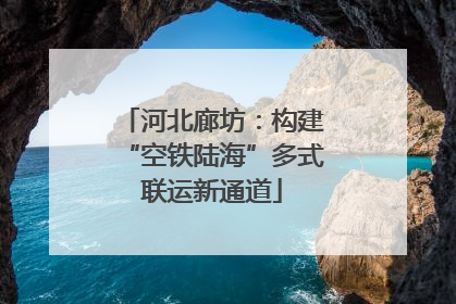 河北廊坊：构建“空铁陆海”多式联运新通道