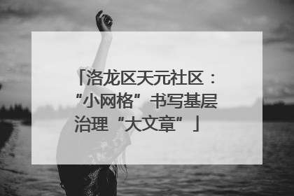 洛龙区天元社区：“小网格”书写基层治理“大文章”