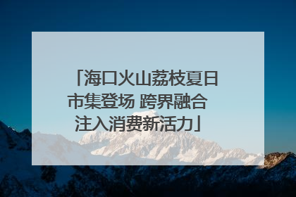 海口火山荔枝夏日市集登场 跨界融合注入消费新活力