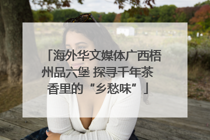 海外华文媒体广西梧州品六堡 探寻千年茶香里的“乡愁味”