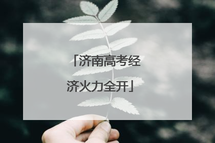 济南高考经济火力全开