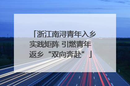 浙江南浔青年入乡实践矩阵 引燃青年返乡“双向奔赴”