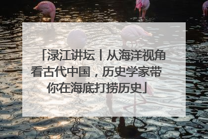 渌江讲坛丨从海洋视角看古代中国，历史学家带你在海底打捞历史