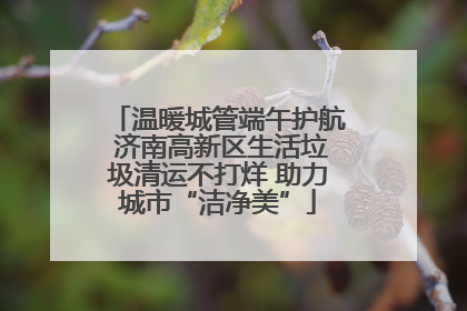温暖城管端午护航 济南高新区生活垃圾清运不打烊 助力城市“洁净美”