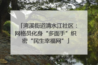 湾溪街道清水江社区：网格员化身“多面手”织密“民生幸福网”