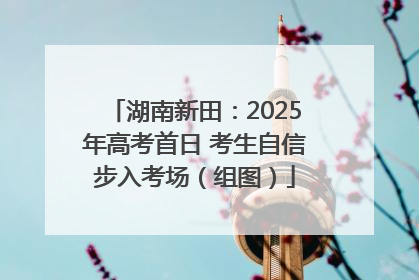 湖南新田：2025年高考首日 考生自信步入考场（组图）