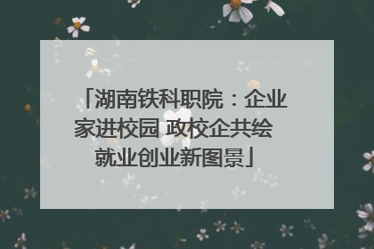 湖南铁科职院：企业家进校园 政校企共绘就业创业新图景