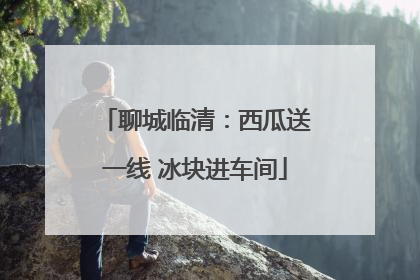 聊城临清：西瓜送一线 冰块进车间