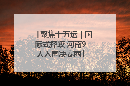 聚焦十五运｜国际式摔跤 河南9人入围决赛圈