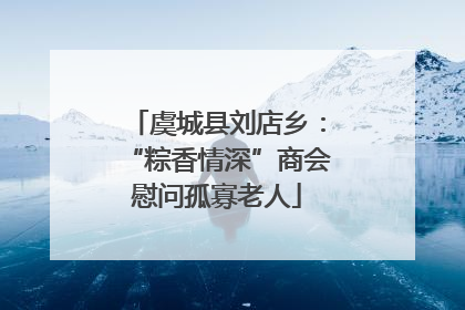 虞城县刘店乡：“粽香情深”商会慰问孤寡老人