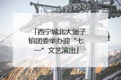 西宁城北大堡子镇团委举办迎“七一”文艺演出