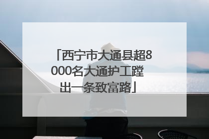 西宁市大通县超8000名大通护工蹚出一条致富路