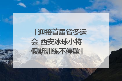 迎接首届省冬运会 西安冰球小将假期训练不停歇