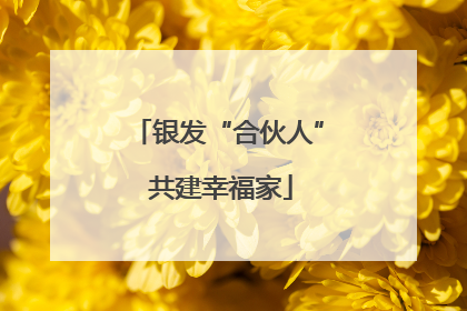 银发“合伙人” 共建幸福家