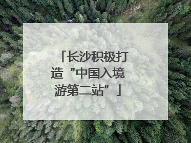 长沙积极打造“中国入境游第二站”