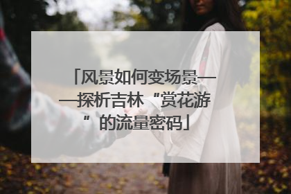 风景如何变场景——探析吉林“赏花游”的流量密码