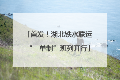 首发！湖北铁水联运“一单制”班列开行