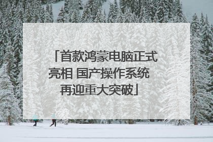 首款鸿蒙电脑正式亮相 国产操作系统再迎重大突破