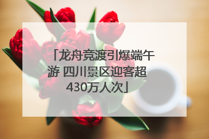 龙舟竞渡引爆端午游 四川景区迎客超430万人次