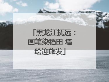 黑龙江抚远：画笔染稻田 墙绘迎旅发