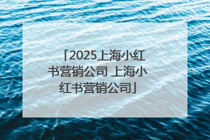 2025上海小红书营销公司 上海小红书营销公司