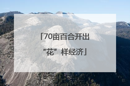 70亩百合开出“花”样经济