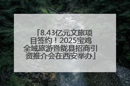 8.43亿元文旅项目签约！2025宝鸡全域旅游暨陇县招商引资推介会在西安举办