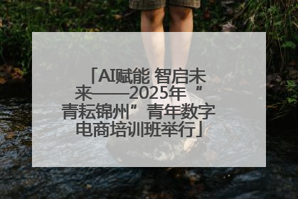 AI赋能 智启未来——2025年“青耘锦州”青年数字电商培训班举行